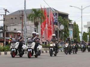 TNI-Polri Patroli Skala Besar Ciptakan Situasi Aman di Kota Dumai