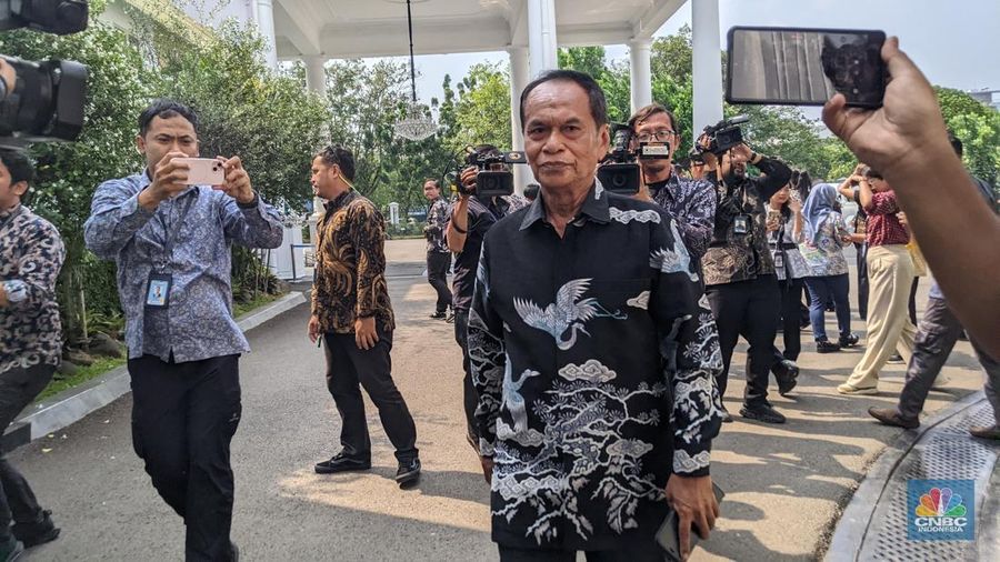 Presiden Prabowo Subianto mengundang tokoh agama ke Istana Negara, Senin (1/9/2025). Rencananya Presiden akan melakukan doa bersama dengan pemuka agama. (CNBC Indonesia/Emir Yanwardhana)