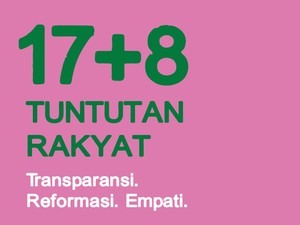Apa Itu 17+8 Tuntutan Rakyat yang Ramai di Medsos dan Maknanya