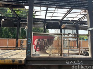Kondisi Terkini Halte TJ Polda yang Rusak Parah Usai Aksi Massa