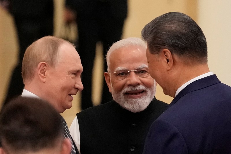 Pemandangan umum menunjukkan peserta KTT Organisasi Kerjasama Shanghai (SCO) 2025 di Pusat Konvensi dan Pameran Meijiang di Tianjin, Tiongkok, 1 September 2025. Pemandangan umum menunjukkan peserta KTT Organisasi Kerjasama Shanghai (SCO) 2025 di Pusat Konvensi dan Pameran Meijiang di Tianjin, Tiongkok, 1 September 2025. (SUO TAKEKUMA/Pool via REUTERS)