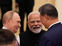 Momen Xi Jinping-Putin-Modi Bersatu Siap Bangun Tatanan Dunia Baru