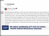Video: PM India Sambangi KTT SCO China, Trump Sindir Negosiasi Dagang