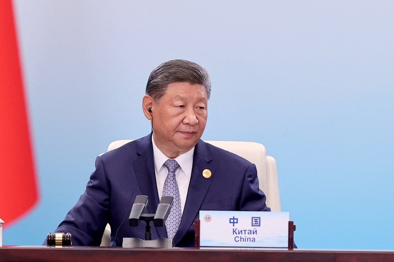 Pemandangan umum menunjukkan peserta KTT Organisasi Kerjasama Shanghai (SCO) 2025 di Pusat Konvensi dan Pameran Meijiang di Tianjin, Tiongkok, 1 September 2025. Pemandangan umum menunjukkan peserta KTT Organisasi Kerjasama Shanghai (SCO) 2025 di Pusat Konvensi dan Pameran Meijiang di Tianjin, Tiongkok, 1 September 2025. (SUO TAKEKUMA/Pool via REUTERS)