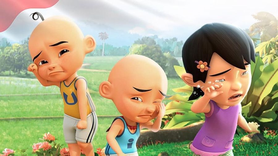 Semoga teman-teman di Indonesia selamat dan pesan dari Upin Ipin. (Tangkapan layar Instagram @upinipinofficial)