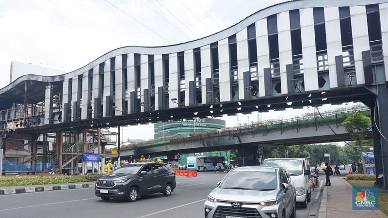 Suasana di kawasan Kwitang, Jakarta Pusat, mulai berangsur normal pada Selasa (2/9/2025) siang. (CNBC Indonesia/Muhammad Sabki)