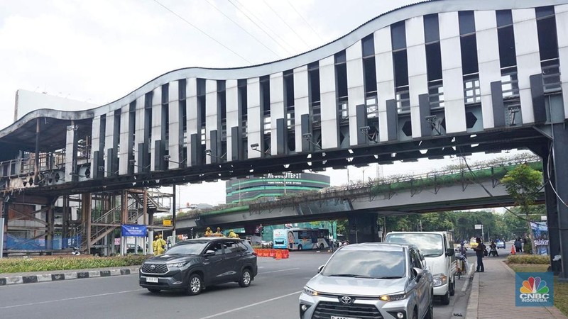 Suasana di kawasan Kwitang, Jakarta Pusat, mulai berangsur normal pada Selasa (2/9/2025) siang. (CNBC Indonesia/Muhammad Sabki)