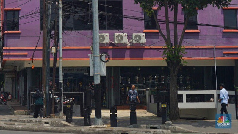 Suasana di kawasan Kwitang, Jakarta Pusat, mulai berangsur normal pada Selasa (2/9/2025) siang. (CNBC Indonesia/Muhammad Sabki)