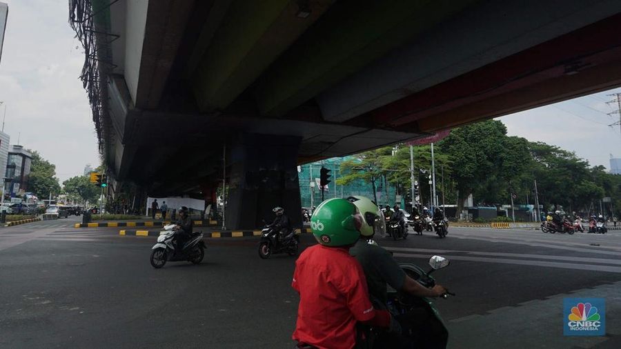 Suasana di kawasan Kwitang, Jakarta Pusat, mulai berangsur normal pada Selasa (2/9/2025) siang. (CNBC Indonesia/Muhammad Sabki)