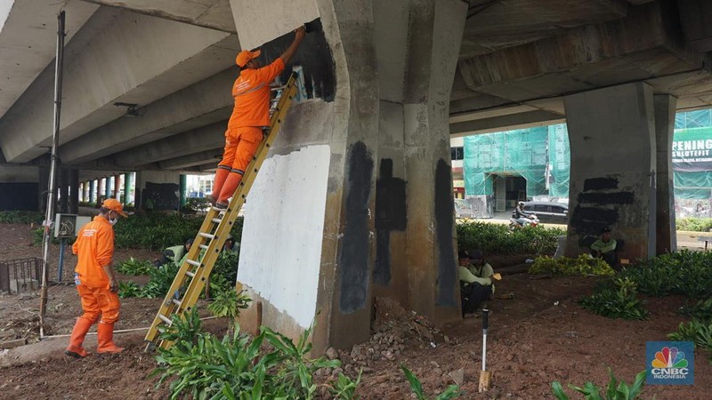 Suasana di kawasan Kwitang, Jakarta Pusat, mulai berangsur normal pada Selasa (2/9/2025) siang. (CNBC Indonesia/Muhammad Sabki)