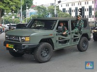 Potret TNI Konvoi & Patroli di Jakarta