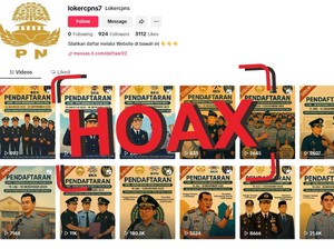 Jangan Tertipu! Akun TikTok @lokercpns7 Sebar Hoax Pendaftaran CPNS Imigrasi