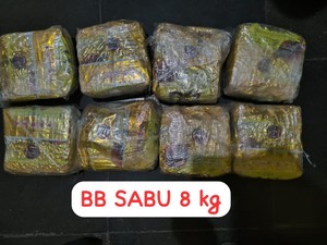 Bareskrim Bongkar Narkoba Jaringan Malaysia, 8 Kg Sabu Disita di Lampung