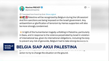Video: Belgia Siap Akui Negara Palestina