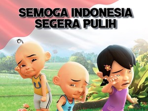 Upin Ipin dan Boboiboy Ikut Doakan Indonesia Pulih Lagi