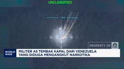 Video: Militer AS Tembak Kapal dari Venezuela, Diduga Angkut Narkotika