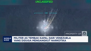 Video: Militer AS Tembak Kapal dari Venezuela, Diduga Angkut Narkotika