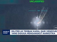 Video: Militer AS Tembak Kapal dari Venezuela, Diduga Angkut Narkotika