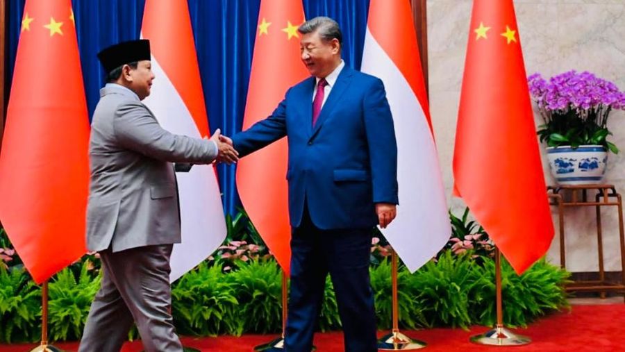 Presiden Prabowo Subianto melakukan pertemuan bilateral dengan Presiden China Xi Jinping di Great Hall of the People, Beijing, Rabu (3/9/2025). Dalam pertemuan itu di bahas mengenai proyek tanggul raksasa di pesisir Utara Jawa. (Dok. BPMI)
