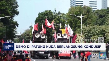 Video: Demo di Patung Kuda Berlangsung Kondusif