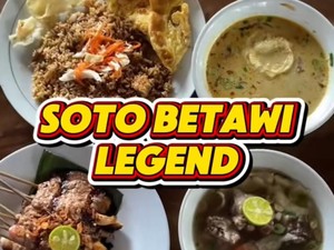 Video Gurih Hangat Soto Betawi dan Nasgor Kambing Legendaris di Jaksel