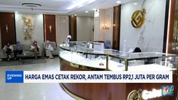 Video: Harga Emas Cetak Rekor, Antam Tembus Rp2,1 Juta Per Gram