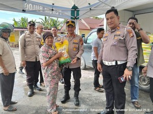 Gerakan Pangan Murah di Siak, Polisi dan Bulog Sediakan 3 Ton Beras