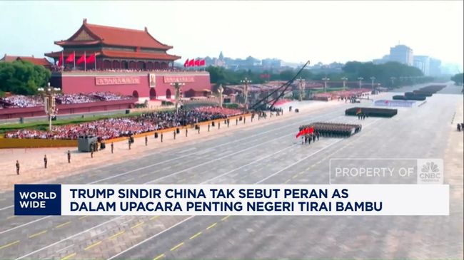 Video: Trump Sindir China Tak Sebut Peran AS di Parade Militer