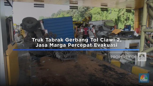 Video: Truk Tabrak Gerbang Tol Ciawi 2, Jasa Marga Percepat Evakuasi