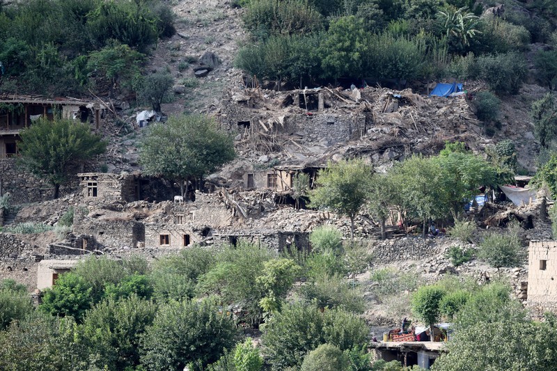 Pasca gempa bumi mematikan di Desa Masud di Distrik Nurgal, Provinsi Kunar, Afghanistan, Kamis (4/9/2025). (REUTERS/Sayed Hassib) Pasca gempa bumi mematikan di Desa Masud di Distrik Nurgal, Provinsi Kunar, Afghanistan, Kamis (4/9/2025). (REUTERS/Sayed Hassib)