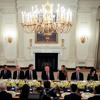 Potret Trump Kumpul Bareng Bos-Bos Raksasa Teknologi Dunia