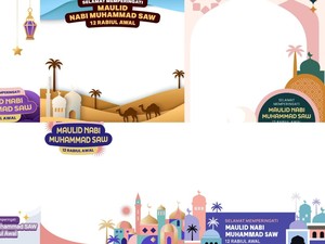 50+ Twibbon Maulid Nabi 1447 H 2025, Download Gratis Buat di Sosial Media