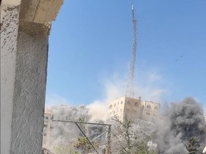 Israel Runtuhkan Gedung Pencakar Langit di Gaza, Begini Penampakannya