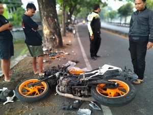 Pemotor Tewas Tabrak Pohon di Wirokerten Bantul Ternyata Warga Bekasi