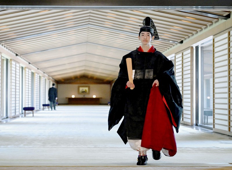 Pangeran Hisahito dari Jepang, putra Putra Mahkota Akishino dan Putri Mahkota Kiko, menghadiri upacara kedewasaan di Istana Kekaisaran di Tokyo, Jepang, 6 September 2025, dalam foto yang didistribusikan oleh Kyodo. (Mandatory credit Kyodo/via REUTERS)