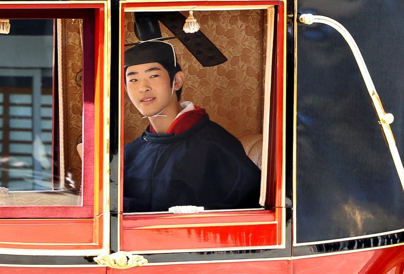 Pangeran Hisahito dari Jepang, putra Putra Mahkota Akishino dan Putri Mahkota Kiko, menghadiri upacara kedewasaan di Istana Kekaisaran di Tokyo, Jepang, 6 September 2025, dalam foto yang didistribusikan oleh Kyodo. Pangeran Hisahito dari Jepang, putra Putra Mahkota Akishino dan Putri Mahkota Kiko, menghadiri upacara kedewasaan di Istana Kekaisaran di Tokyo, Jepang, 6 September 2025, dalam foto yang didistribusikan oleh Kyodo. (Mandatory credit Kyodo/via REUTERS)