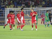Aksi Pemain Timnas Indonesia U-23 saat Gilas Macau 5-0