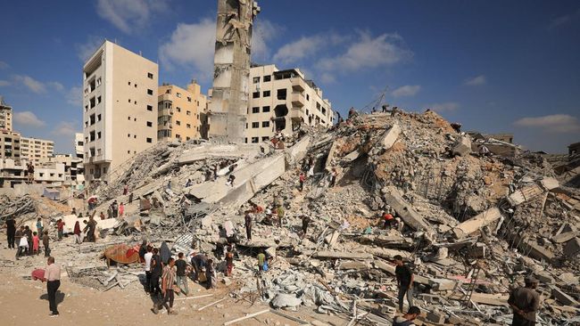 Biadab! Israel Usir Paksa Penduduk Gaza Lalu Bom Brutal Gedung Ini