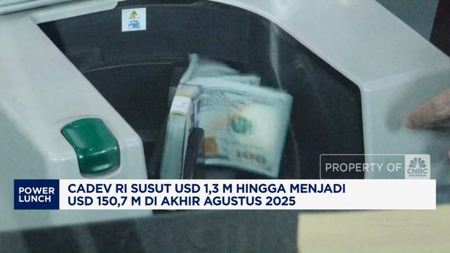 Video: Cadev RI Susut USD 1,3 Miliar di Agustus 2025