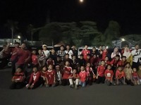 Momen Ratusan Anak Down Syndrome-Yatim Piatu Dukung Timnas di Sidoarjo