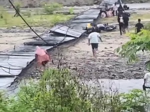 Jembatan Gantung di Tolitoli Putus Dilewati Rombongan Pengantin, 4 Orang Luka