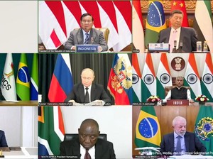 Prabowo Ikuti Forum BRICS Secara Virtual, Xi Jinping hingga Putin Turut Hadir