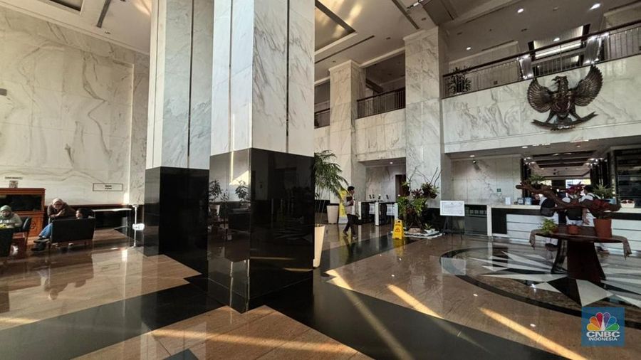 Suasana kantor Menteri Keuangan RI. (CNBC Indonesia/Zahwa Madjid)