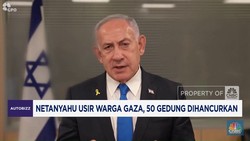 Video: 50 Gedung Hancur, Netanyahu Usir Warga Gaza