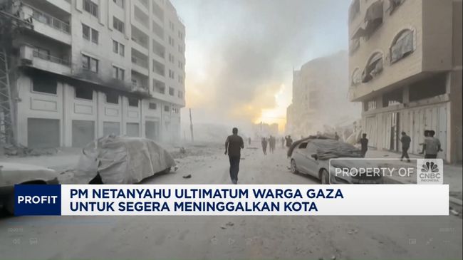 Video: Netanyahu Ultimatum Warga Gaza Untuk Segera Meninggalkan Kota