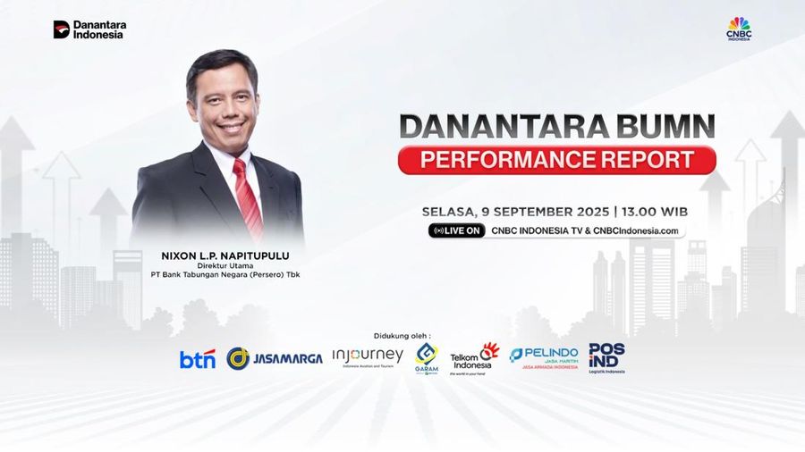 Danantara BUMN Performance Report, Direktur Utama PT Bank Tabungan Negara (Persero) Tbk Nixon L.P. Napitupulu. (CNBC Indonesia)