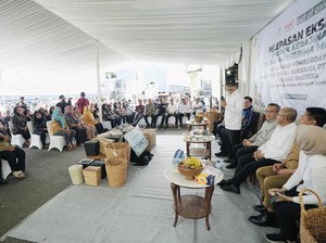 Mensos Lepas Ekspor 4 Kontainer Produk Kerajinan Tangan Karya KPM ke AS