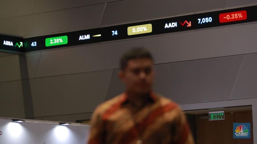 Pergerakan indeks Harga Saham Gabungan (IHSG), di Bursa Efek Indonesia, Jakarta, Selasa (9/9/2025). (CNBC Indonesia/Muhammad Sabki)
