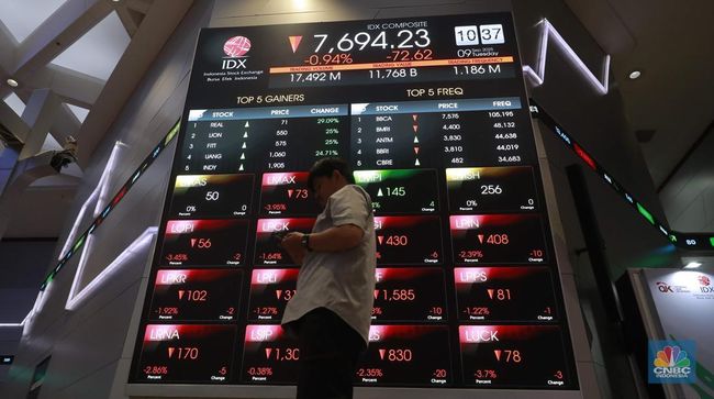 IHSG Sesi I Koreksi 1,66%, Balik Lagi ke Level 7.600-an