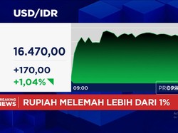 Video: Rupiah Anjlok Lebih Dari 1%, Nyaris Rp 16.500 Per Dolar AS